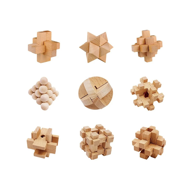 Khóa kongming gỗ 12 chiếc