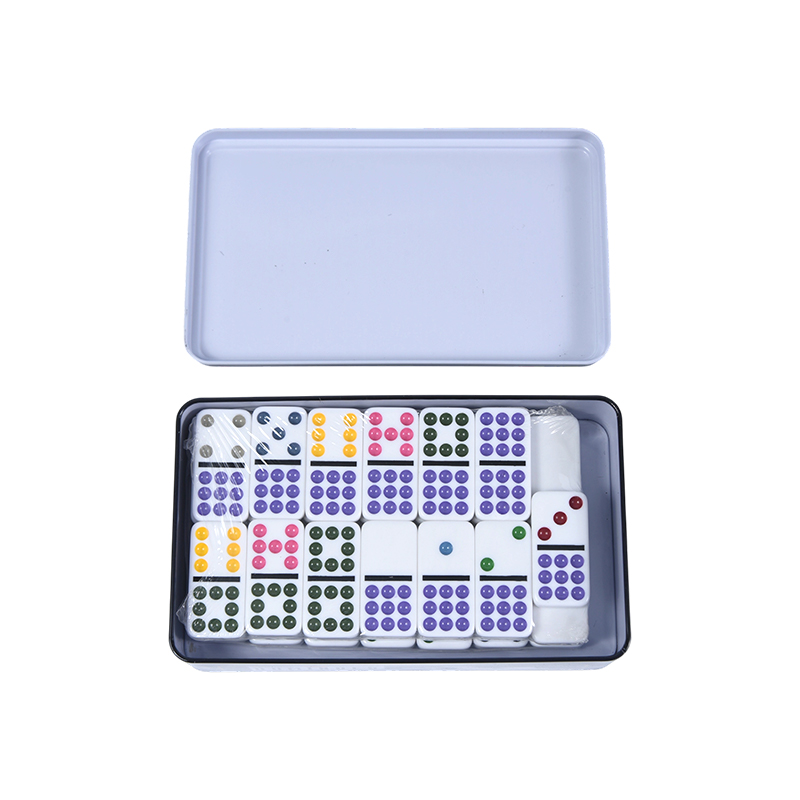 Hộp màu Dot Double Nine Tin Dominoes chính xác
