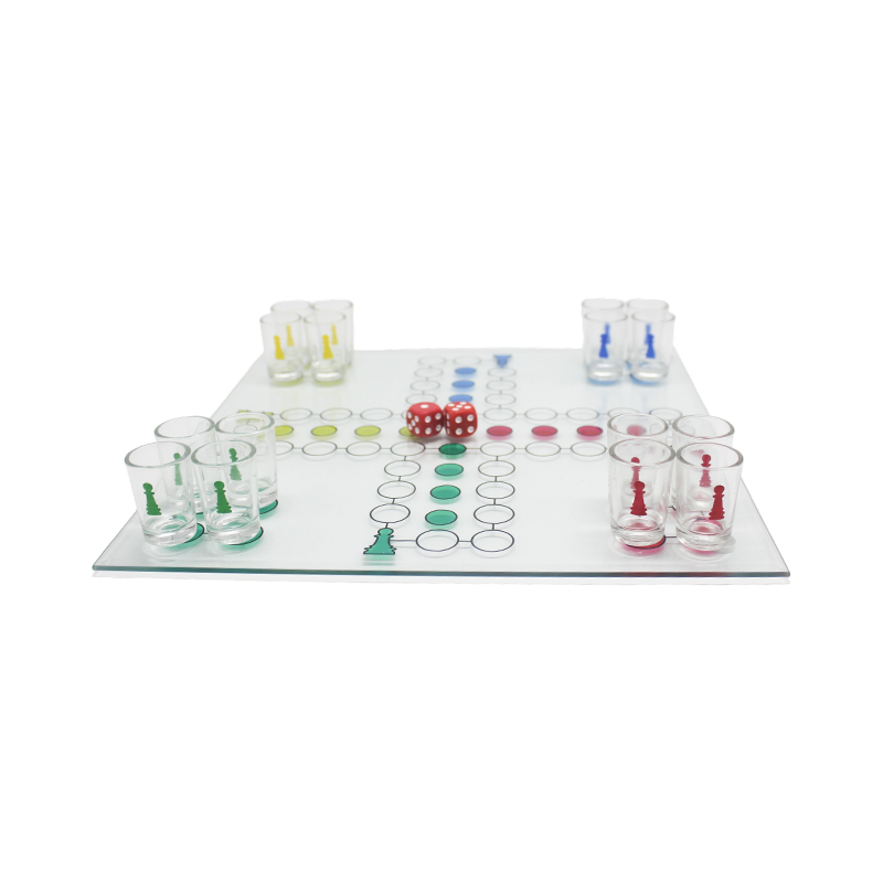 Bộ trò chơi uống rượu Crystal Ludo