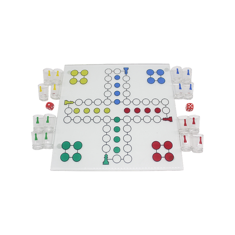 Bộ trò chơi uống rượu Crystal Ludo