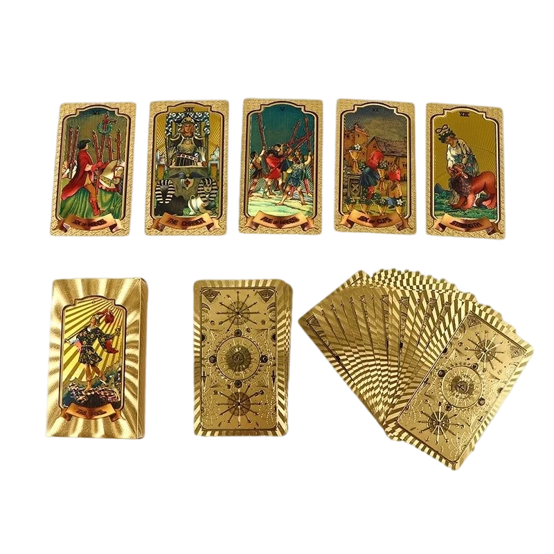 Bộ Bài Tarot Lá Vàng Cao Cấp