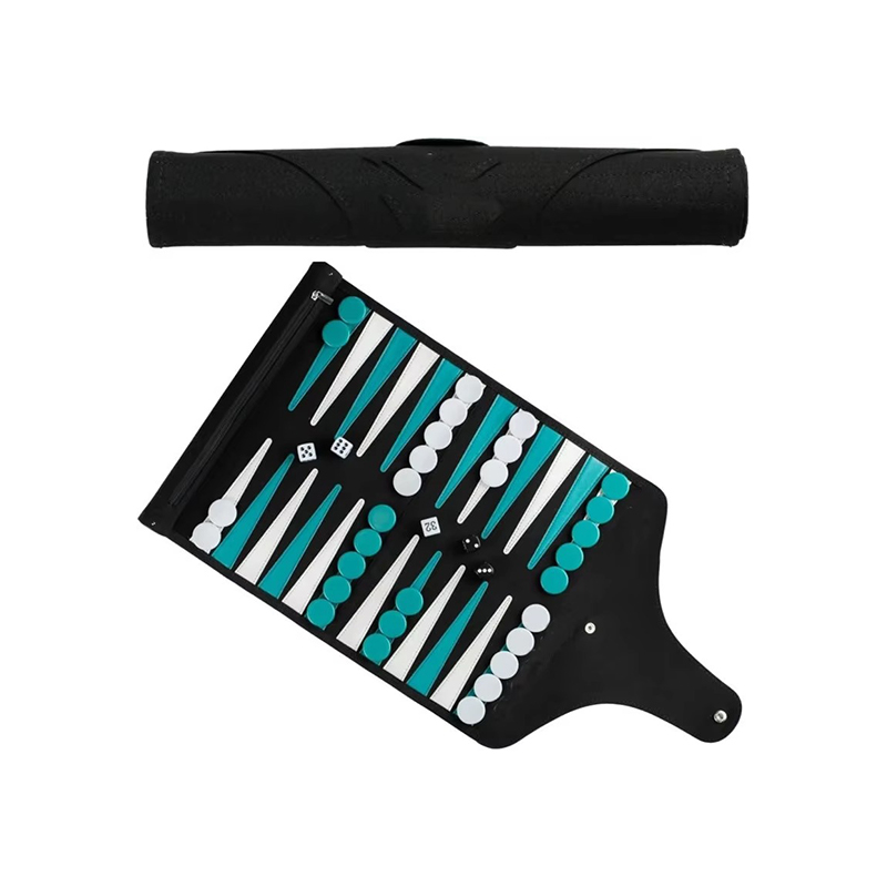 Bộ Backgammon có thể gập lại bằng da - Sự sang trọng di động để chơi game khi đang di chuyển
