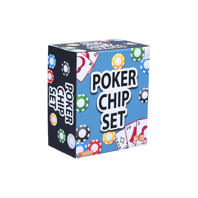 Hoàn thành với các chip màu, thẻ chơi và bộ chip poker xúc xắc