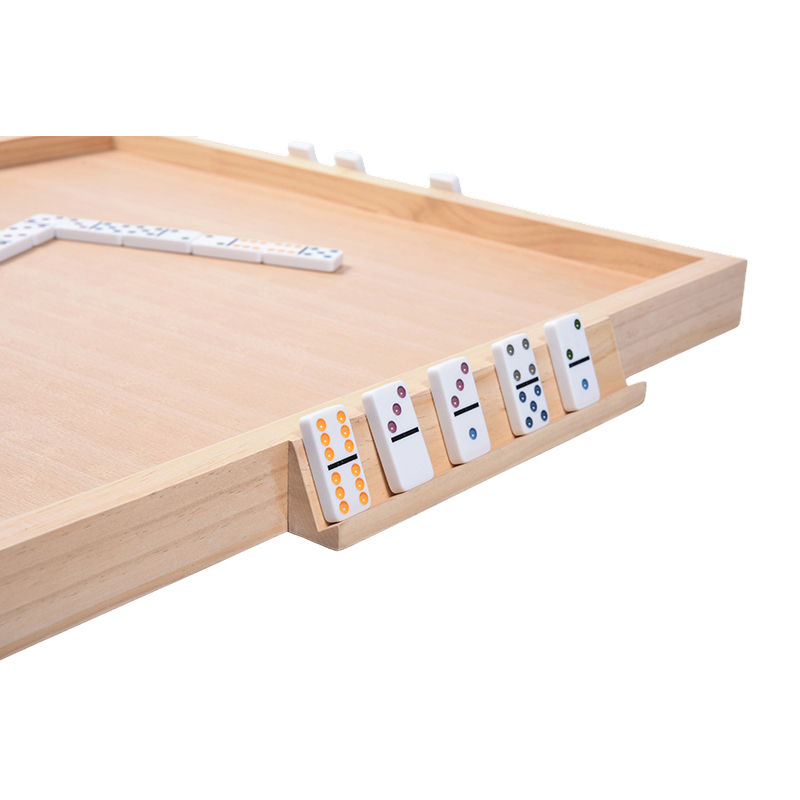 Bảng phụ kiện trò chơi bằng gỗ Bố cục dành riêng cho Domino với khay di động