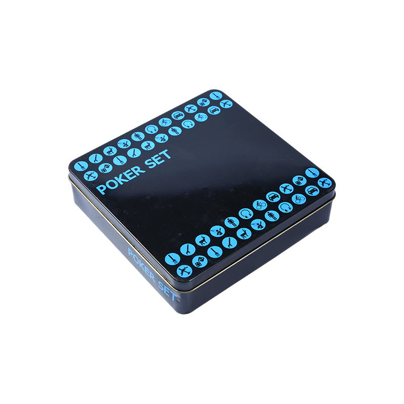 Bộ bài xì phé đen bằng thiếc kim loại – Hoàn chỉnh với chip, thẻ và phụ kiện