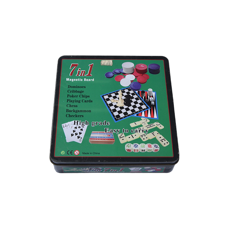 Bộ trò chơi bảng từ tính 7 trong 1 bằng thiếc kim loại