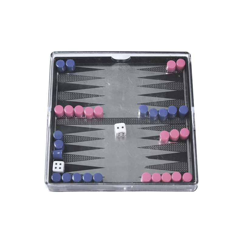 Bộ Backgammon từ tính vỏ acrylic nhỏ gọn