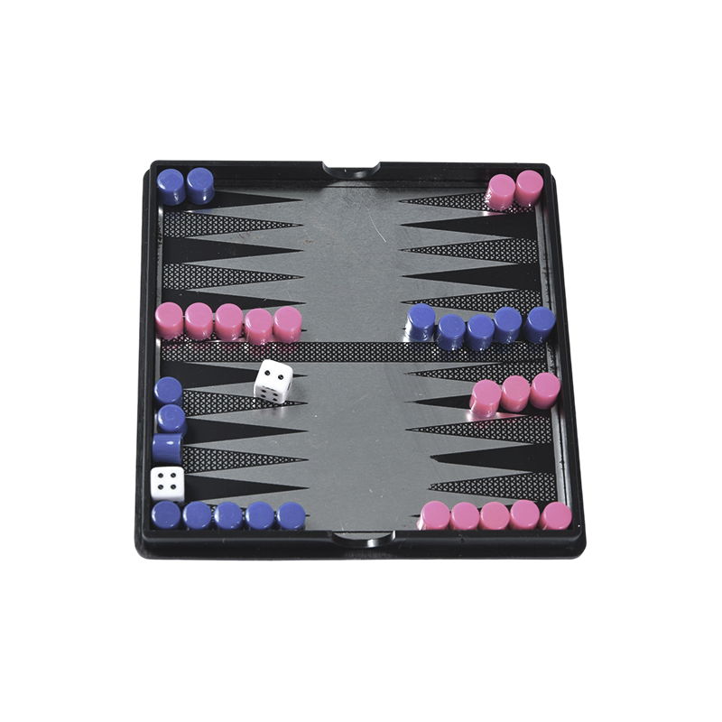 Bộ Backgammon từ tính vỏ acrylic nhỏ gọn