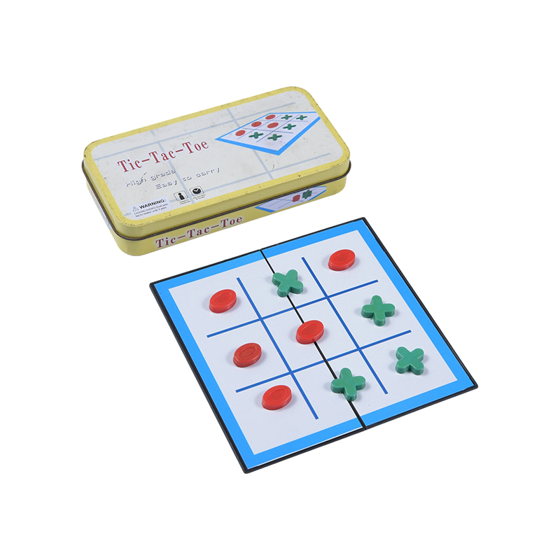 Trò chơi Tic-Tac-Toe cầm tay bằng kim loại màu vàng