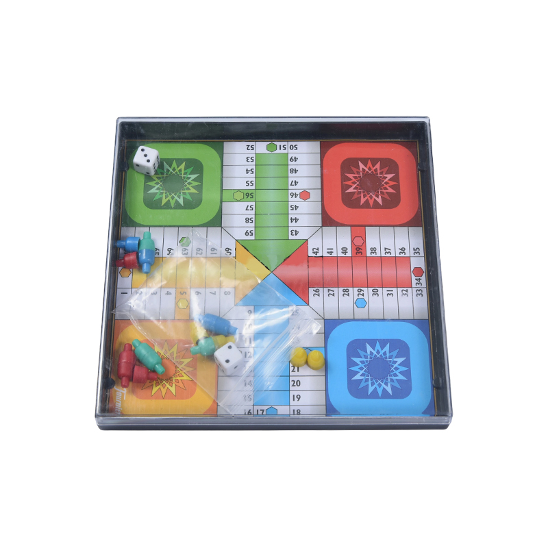 Phiên bản hộp nhựa di động Trò chơi cờ vua bay cổ điển (Ludo)