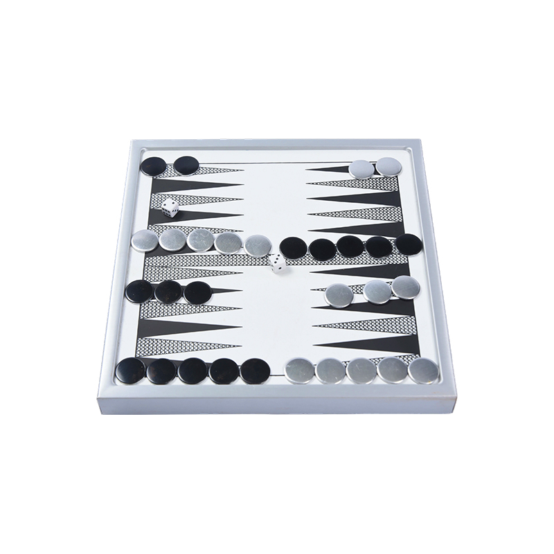 Bộ Backgammon nhôm cao cấp - Phiên bản để bàn hiện đại