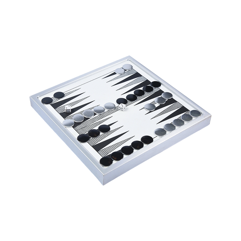 Bộ Backgammon nhôm cao cấp - Phiên bản để bàn hiện đại