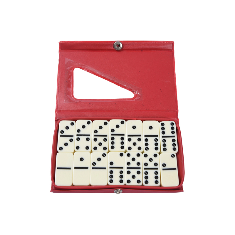 Trò chơi xếp hình cổ điển khi đang di chuyển - Bộ Domino bằng nhựa nhỏ gọn có hộp đựng di động