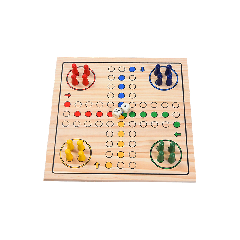 Phiên bản giải trí gia đình Trò chơi bảng gỗ LUDO cổ điển