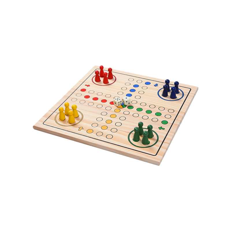 Phiên bản giải trí gia đình Trò chơi bảng gỗ LUDO cổ điển