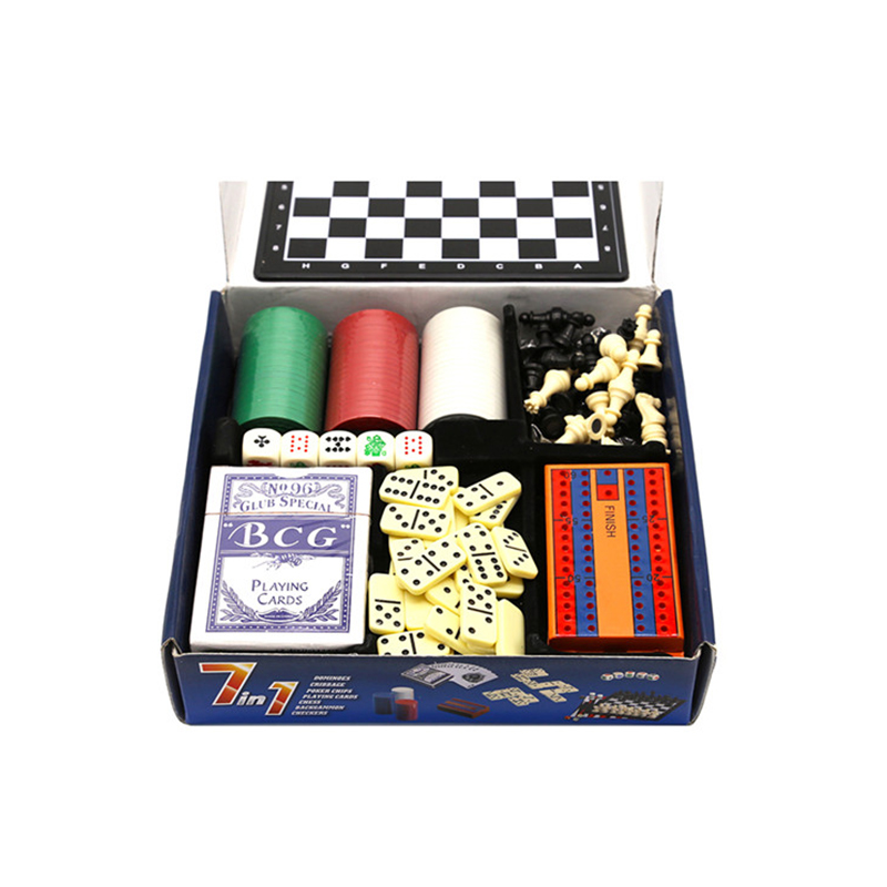 Bộ nhiều trò chơi cổ điển - Combo Cờ vua, Domino, Poker & Cờ đam