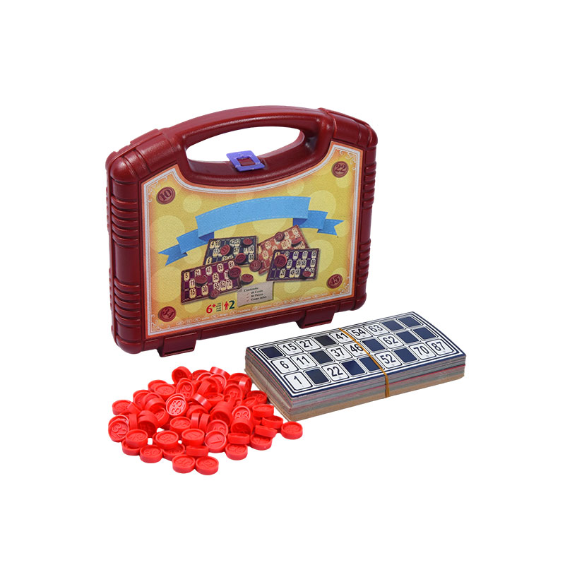 Bộ trò chơi Bingo có Hộp đựng - Hoàn chỉnh với Thẻ, Thẻ và Hộp đựng